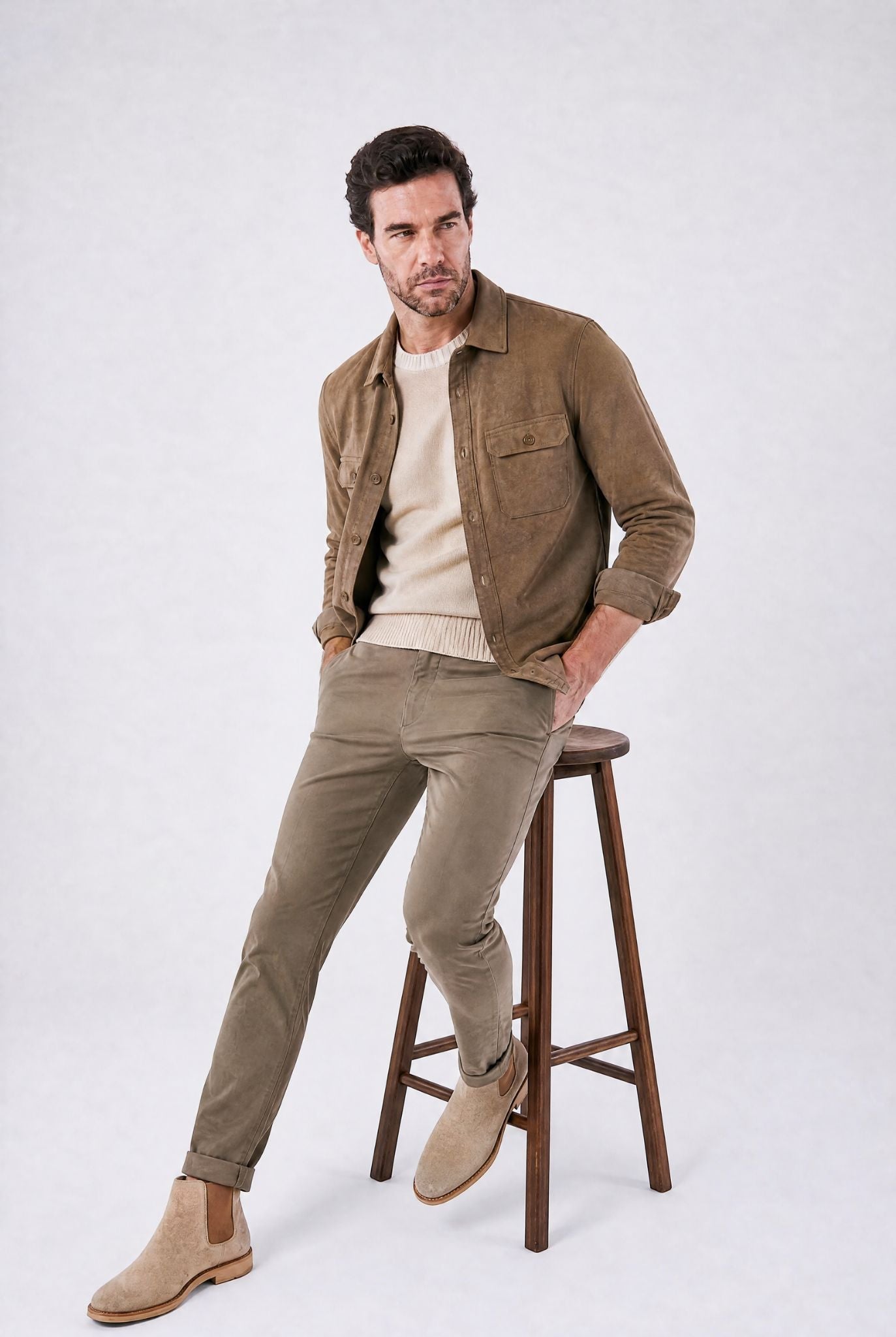 Men's Leather and Suede Camden Chelsea Boots | Relvorn