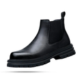 Men's Chunky Sole Leather with Platform Sole Chelsea Boots | Relvorn