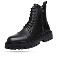 Men's Chunky Sole British Leather with Robust Sole Boots | Relvorn