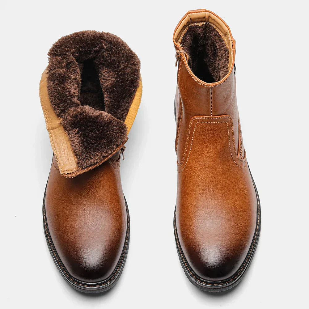 Men's Leather with Lined Interior Boots | Relvorn