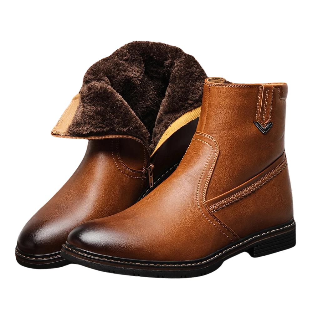 Men's Leather with Lined Interior Boots | Relvorn