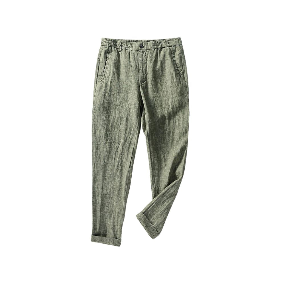 Men's Capri Linen Trousers | Relvorn