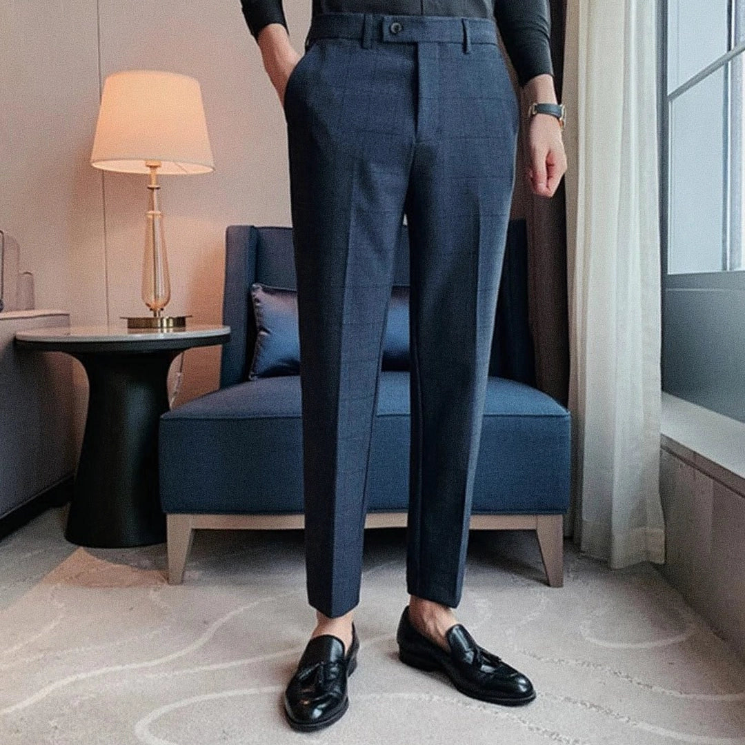 Men's Gurkha Checked Tailored Trousers | Relvorn