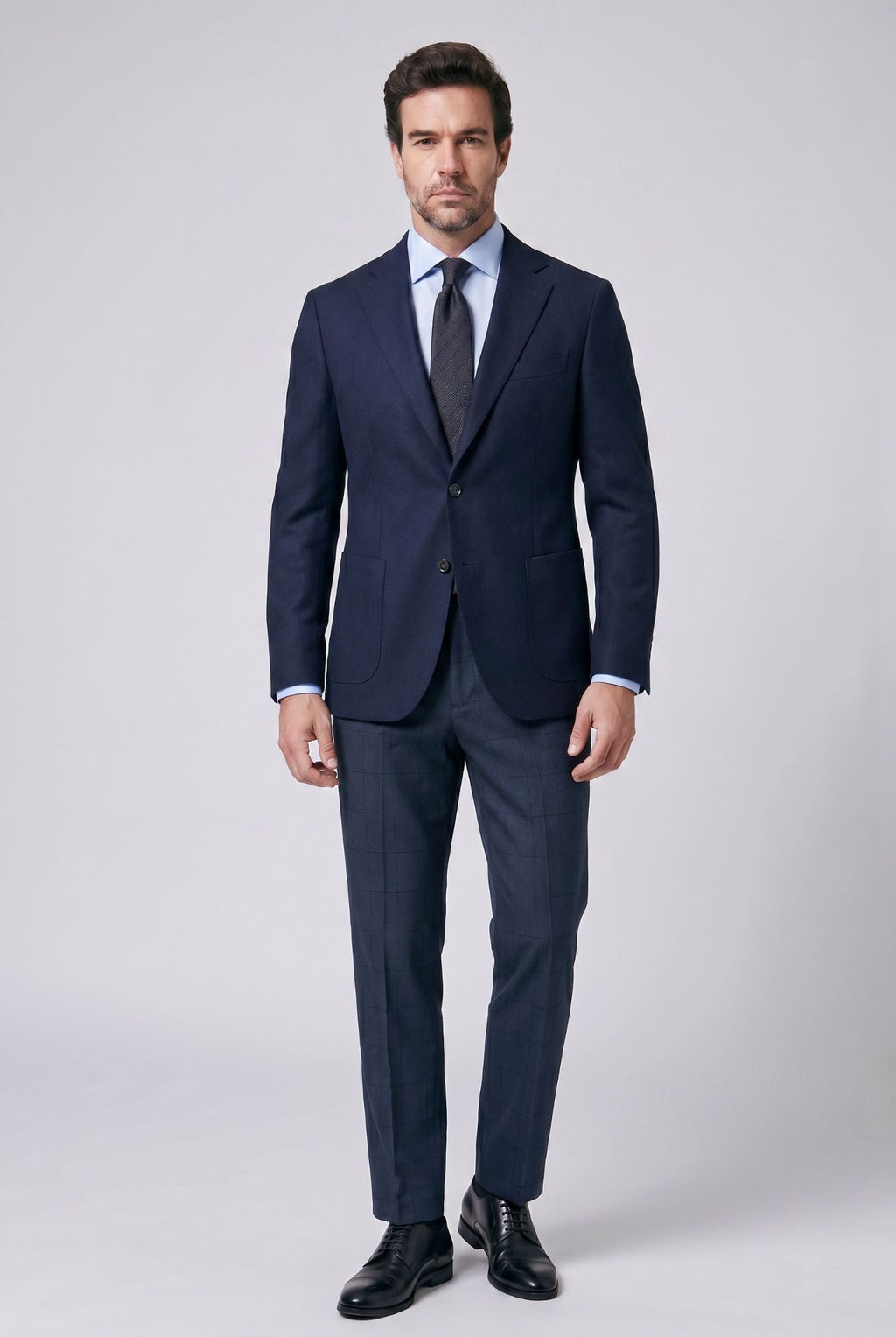Men's Gurkha Checked Tailored Trousers | Relvorn