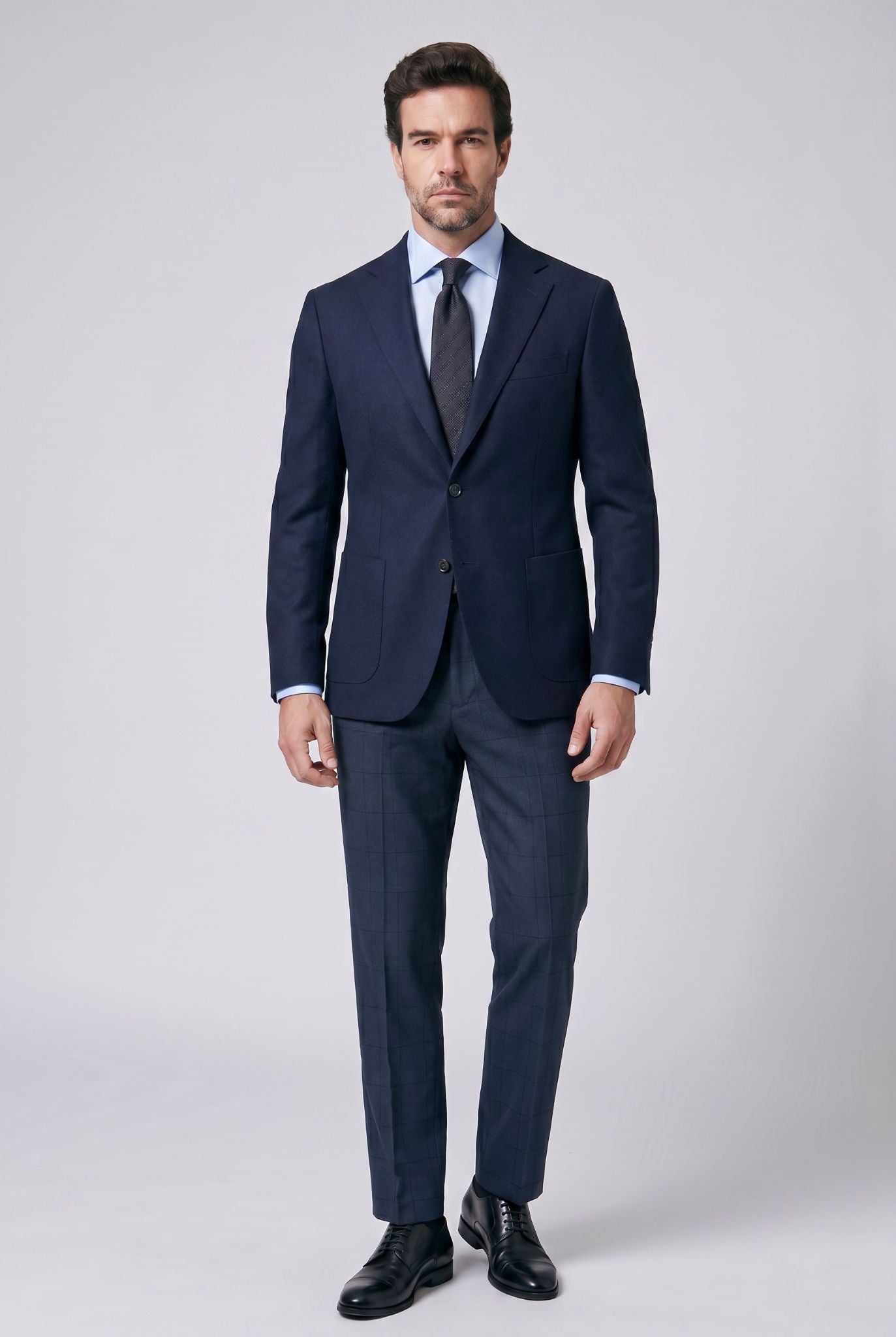 Men's Gurkha Checked Tailored Trousers | Relvorn