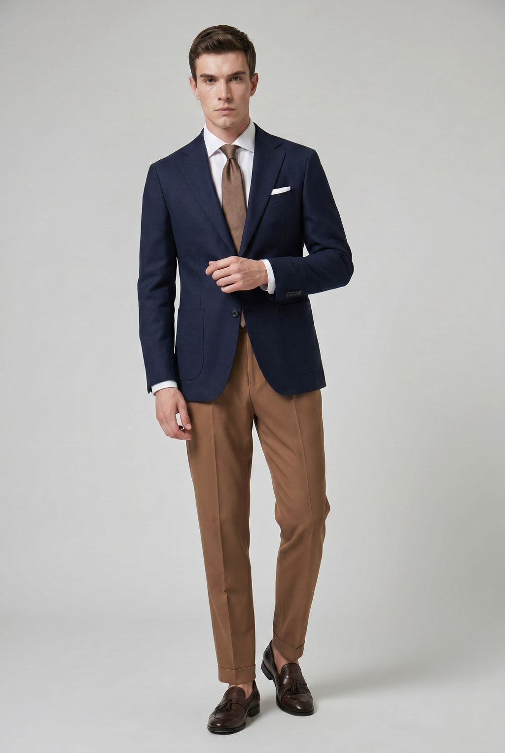 Men's Strap Lateral Tailored Trousers | Relvorn