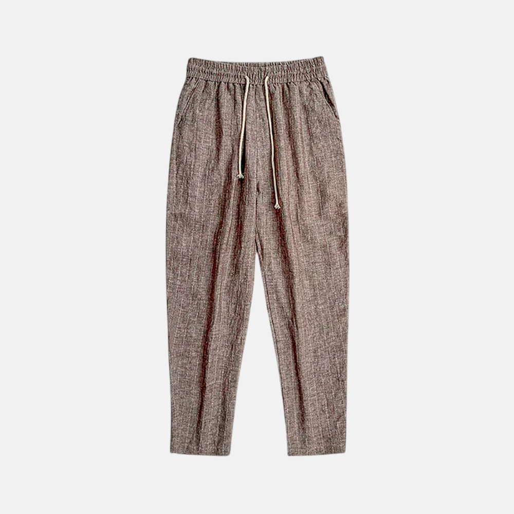 Men's Cassis Linen Trousers | Relvorn