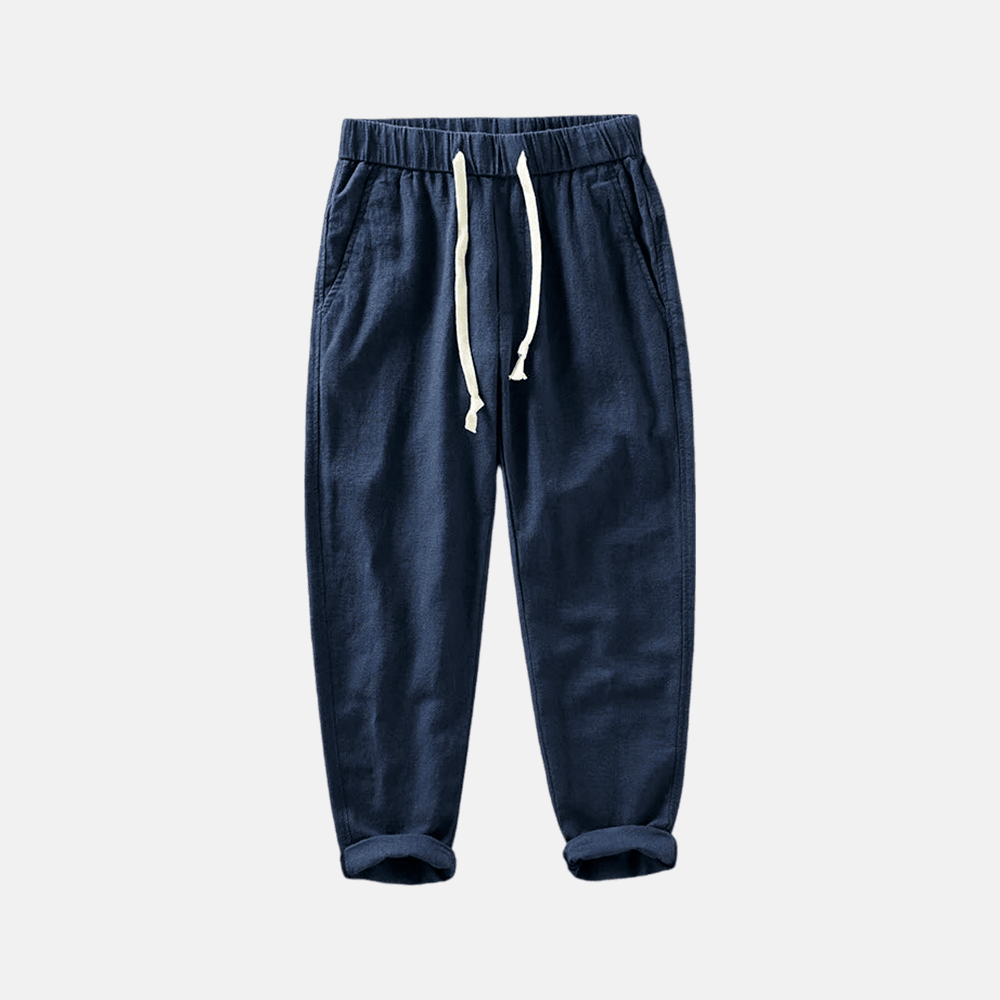 Men's Santorini Linen Trousers | Relvorn