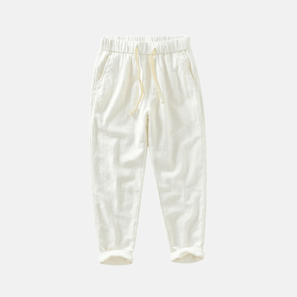 Men's Santorini Linen Trousers | Relvorn