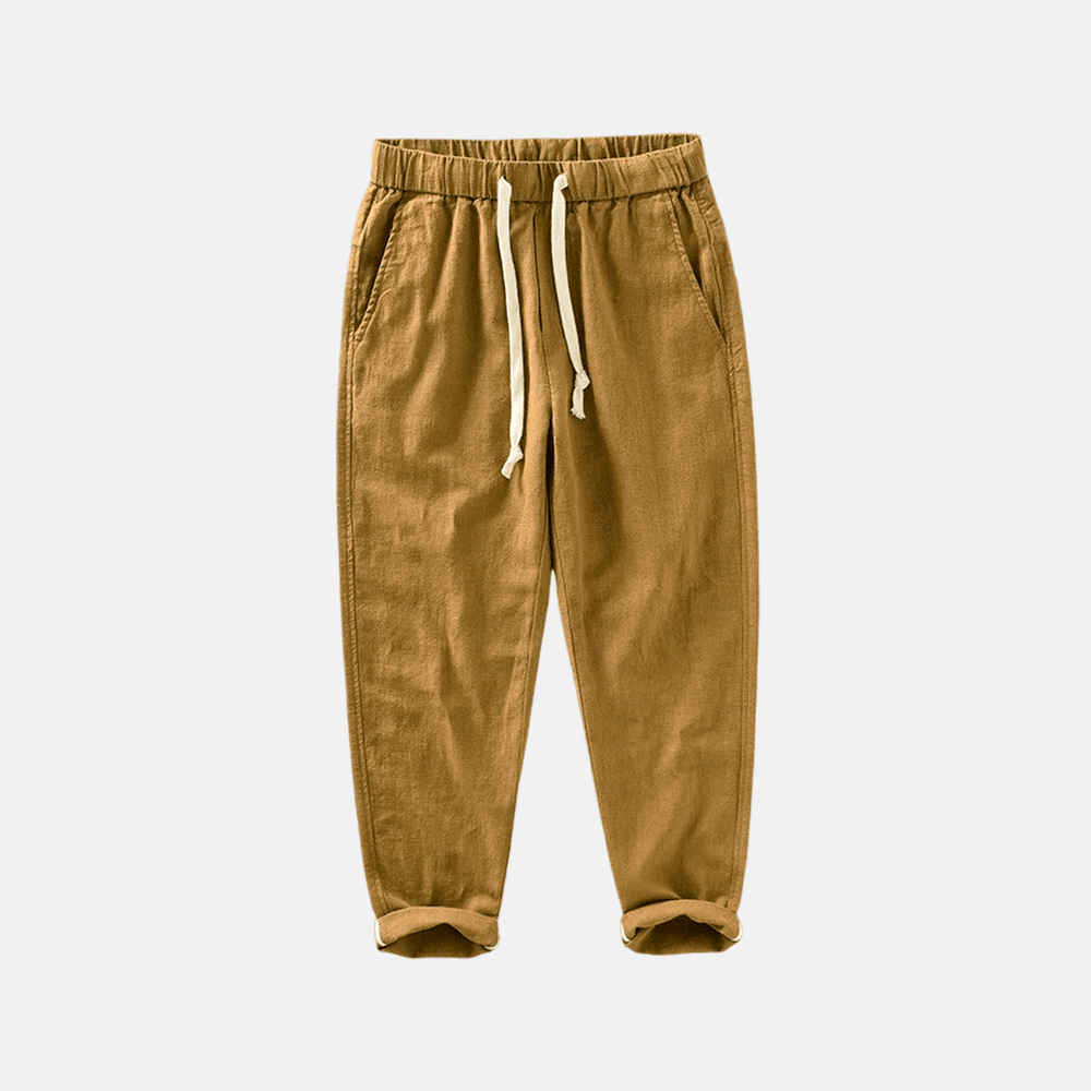 Men's Santorini Linen Trousers | Relvorn