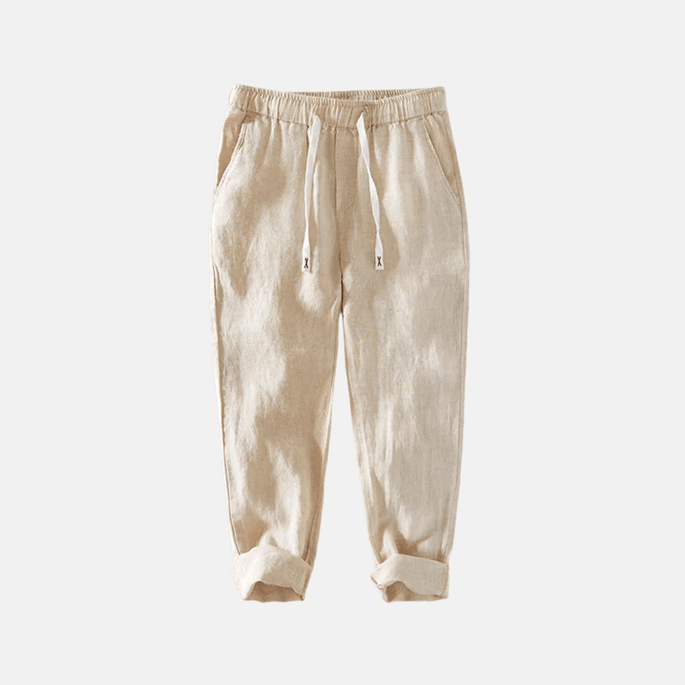 Men's Ischia Linen Trousers | Relvorn