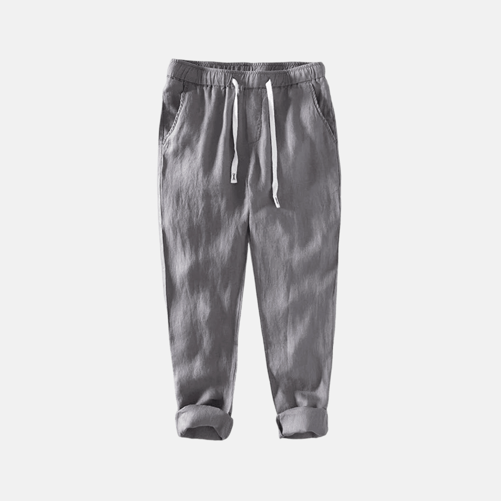 Men's Ischia Linen Trousers | Relvorn