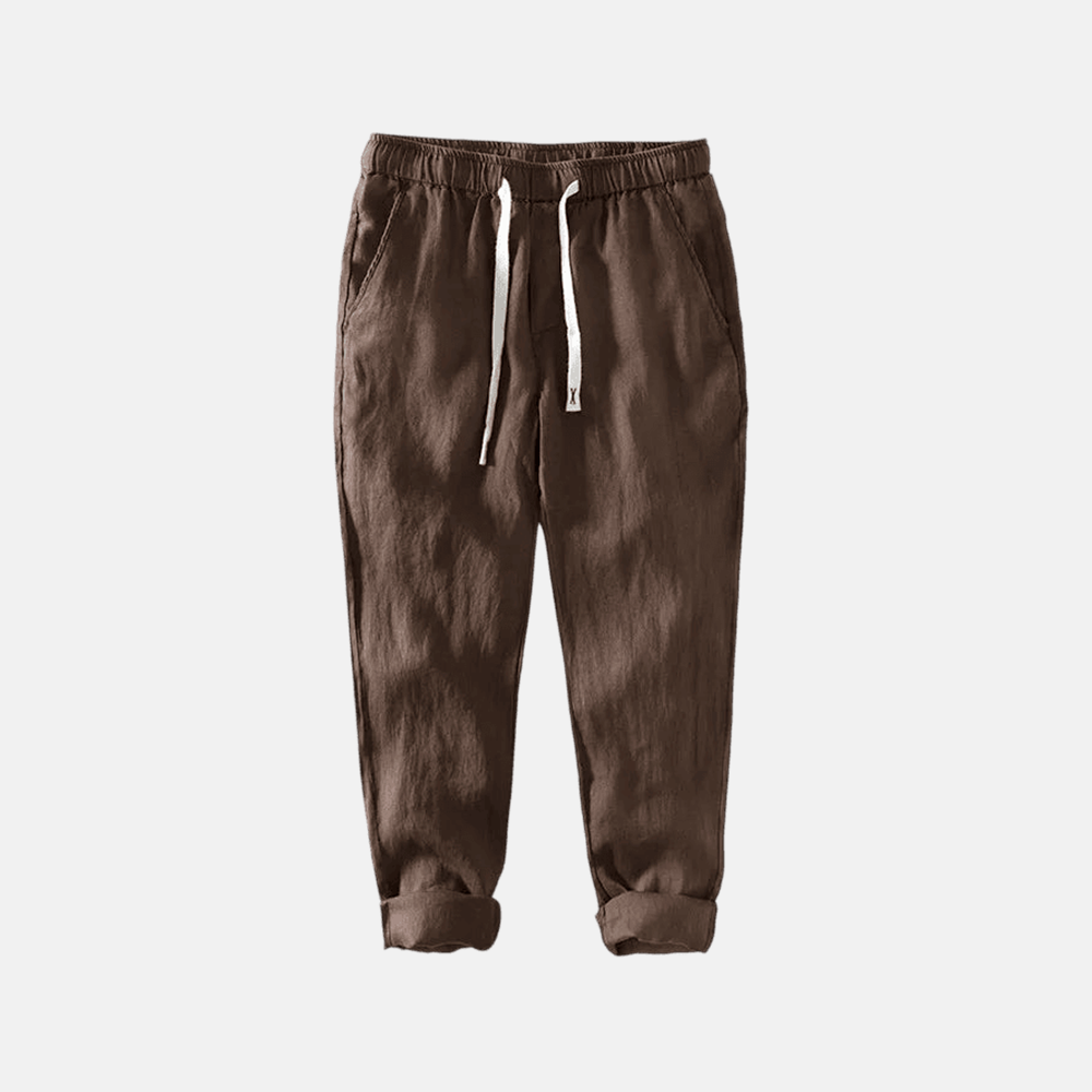 Men's Ischia Linen Trousers | Relvorn