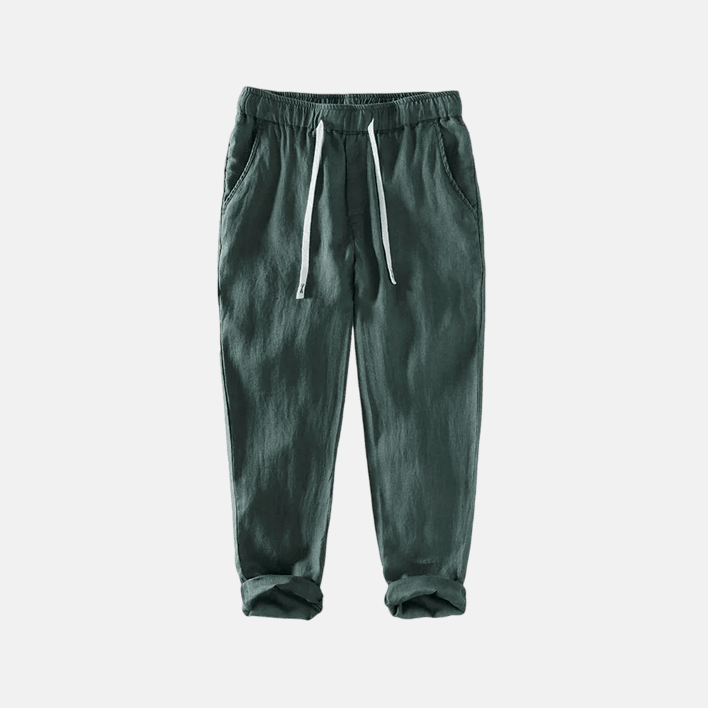 Men's Ischia Linen Trousers | Relvorn