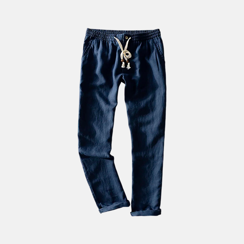 Men's Riviera Linen Trousers | Relvorn