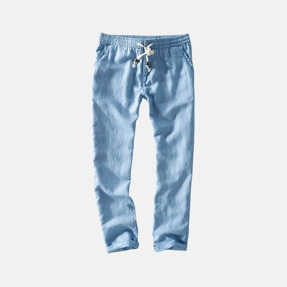 Men's Riviera Linen Trousers | Relvorn