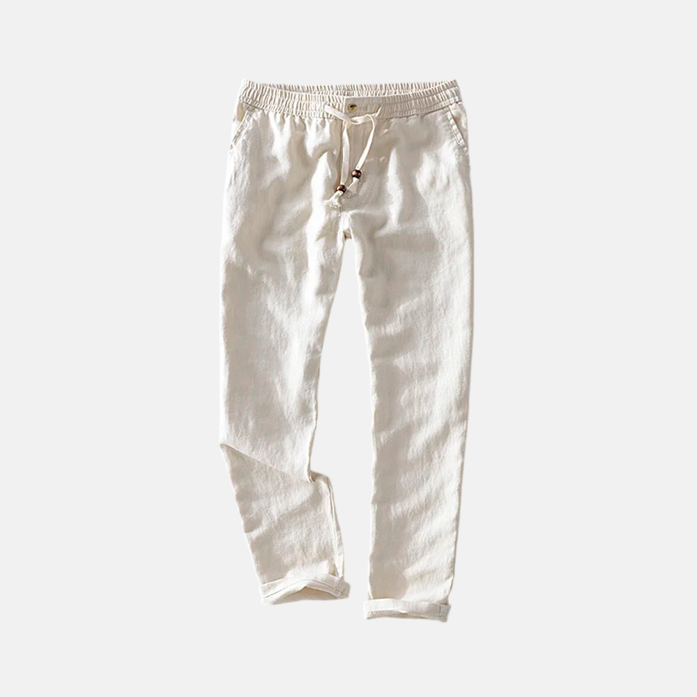 Men's Riviera Linen Trousers | Relvorn