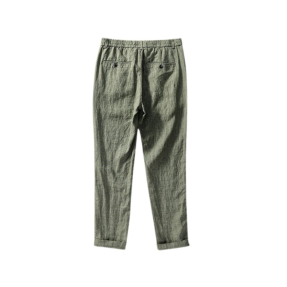 Men's Capri Linen Trousers | Relvorn