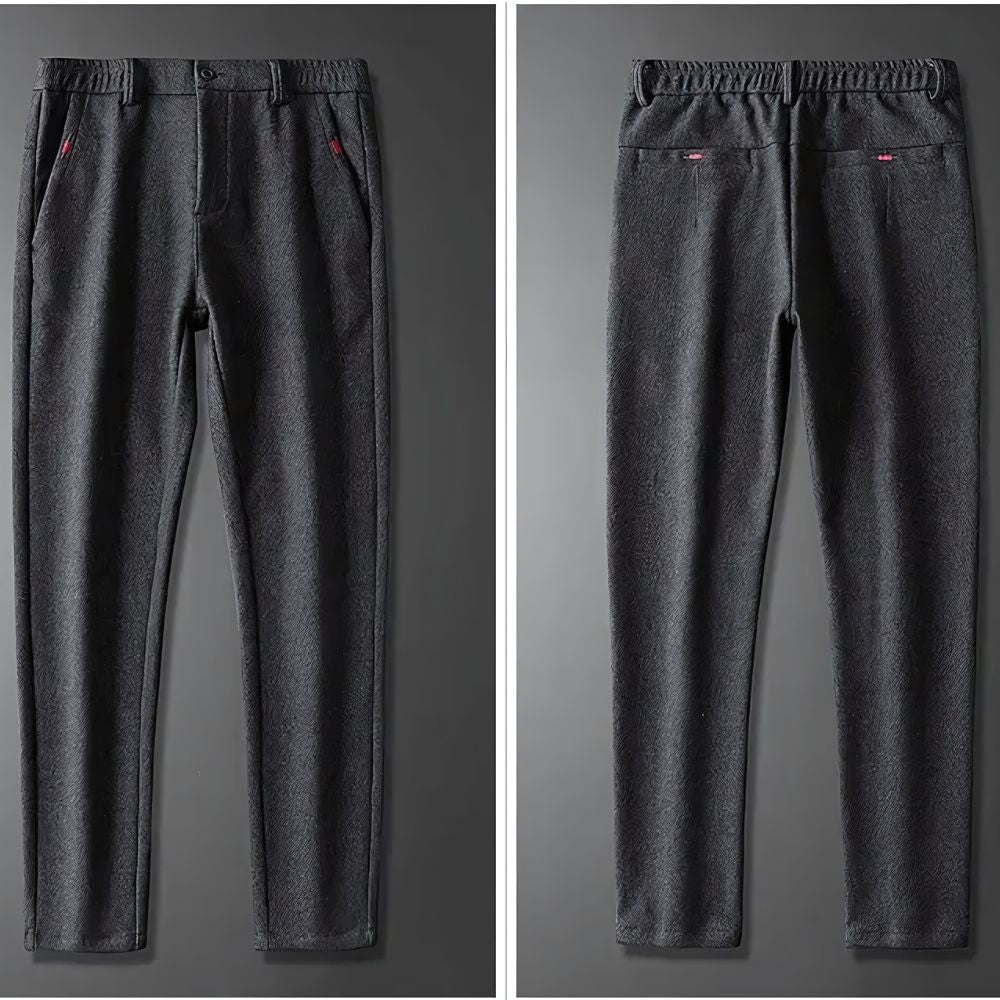Men's Cotton and Elastane Tailored Trousers | Relvorn