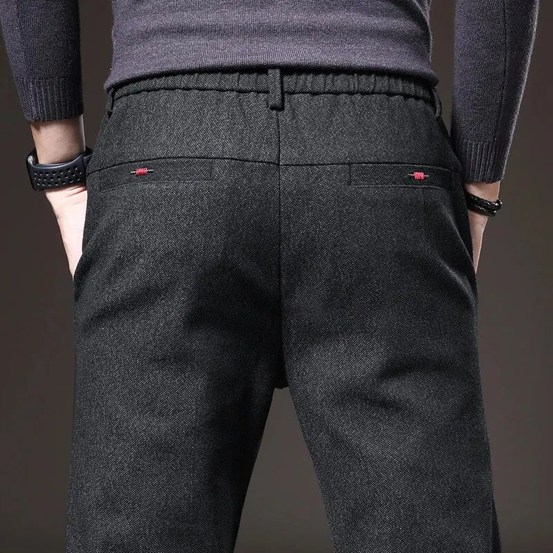 Men's Cotton and Elastane Tailored Trousers | Relvorn