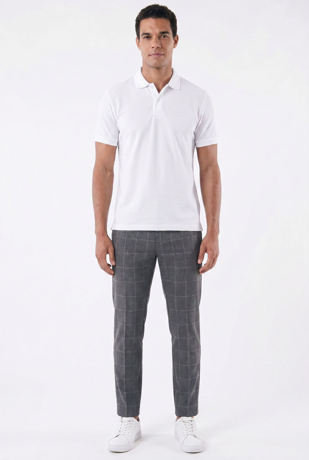 Men's Checked Tailored Trousers | Relvorn
