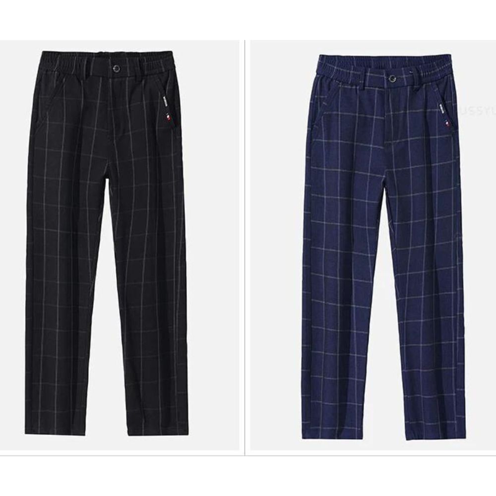 Men's Checked Tailored Trousers | Relvorn