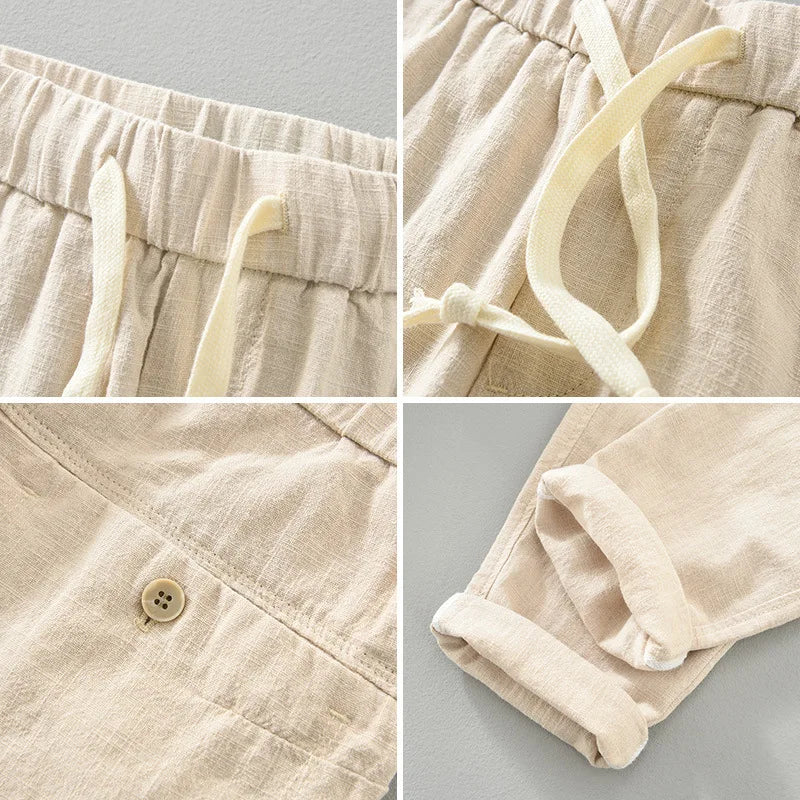 Men's Santorini Linen Trousers | Relvorn