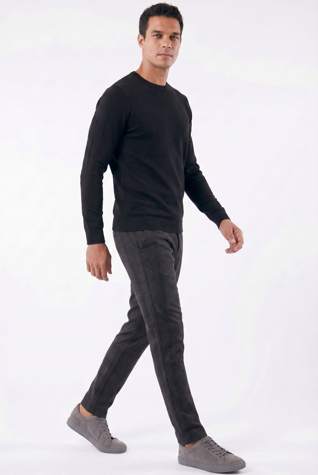 Men's Checked Tailored Trousers | Relvorn