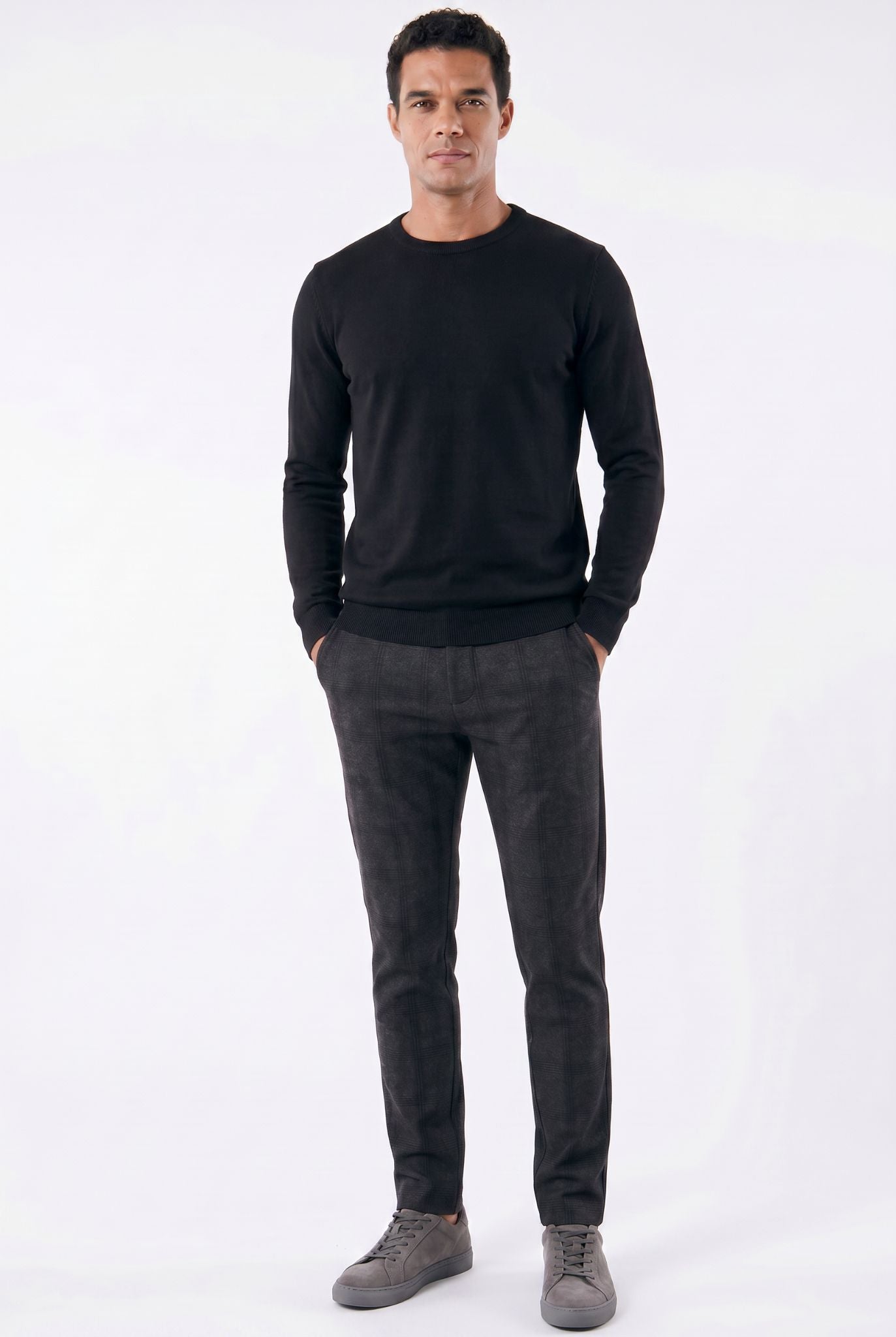 Men's Checked Tailored Trousers | Relvorn