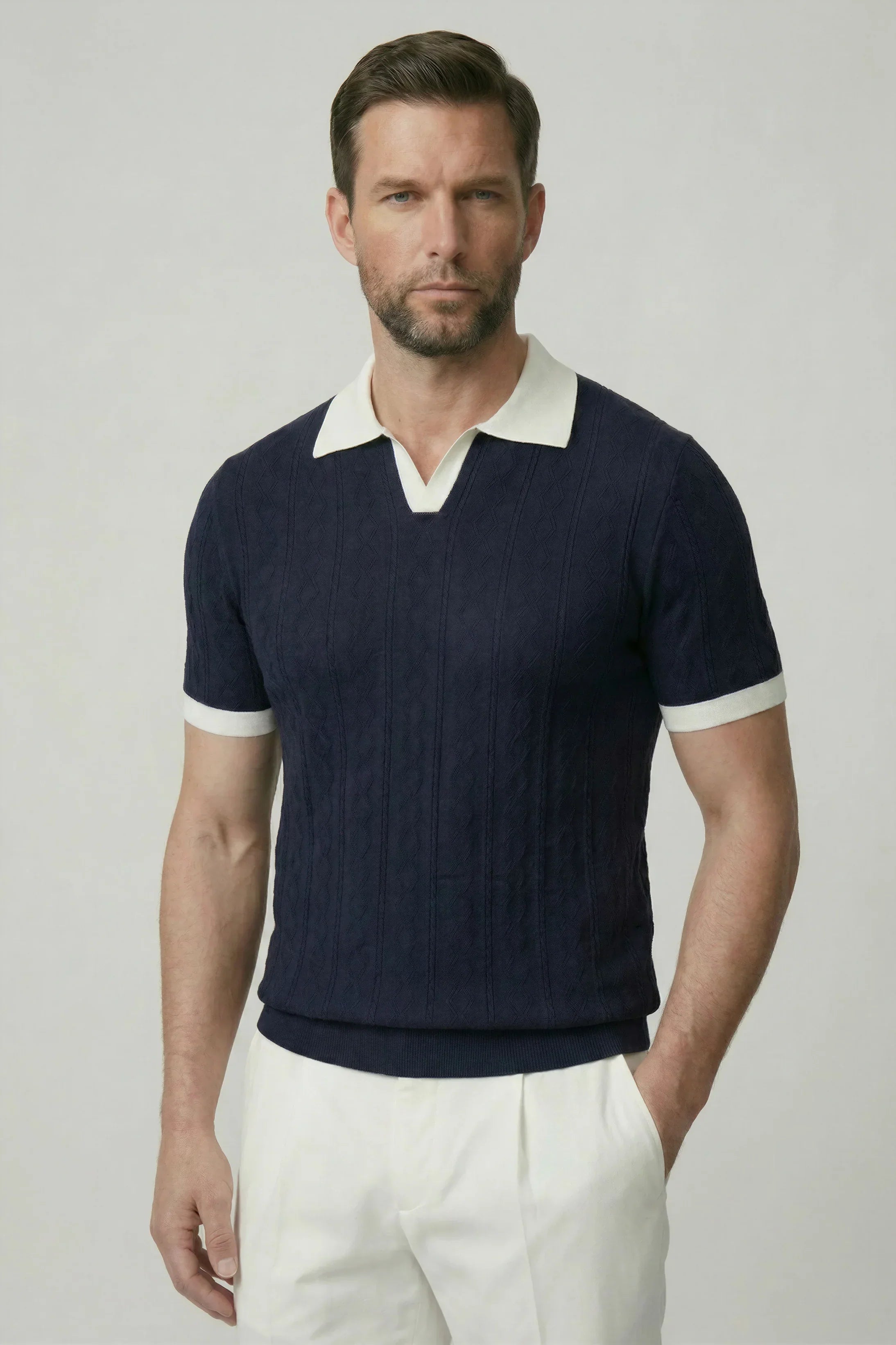 Men's Knit Madrid Polo Shirt | Relvorn