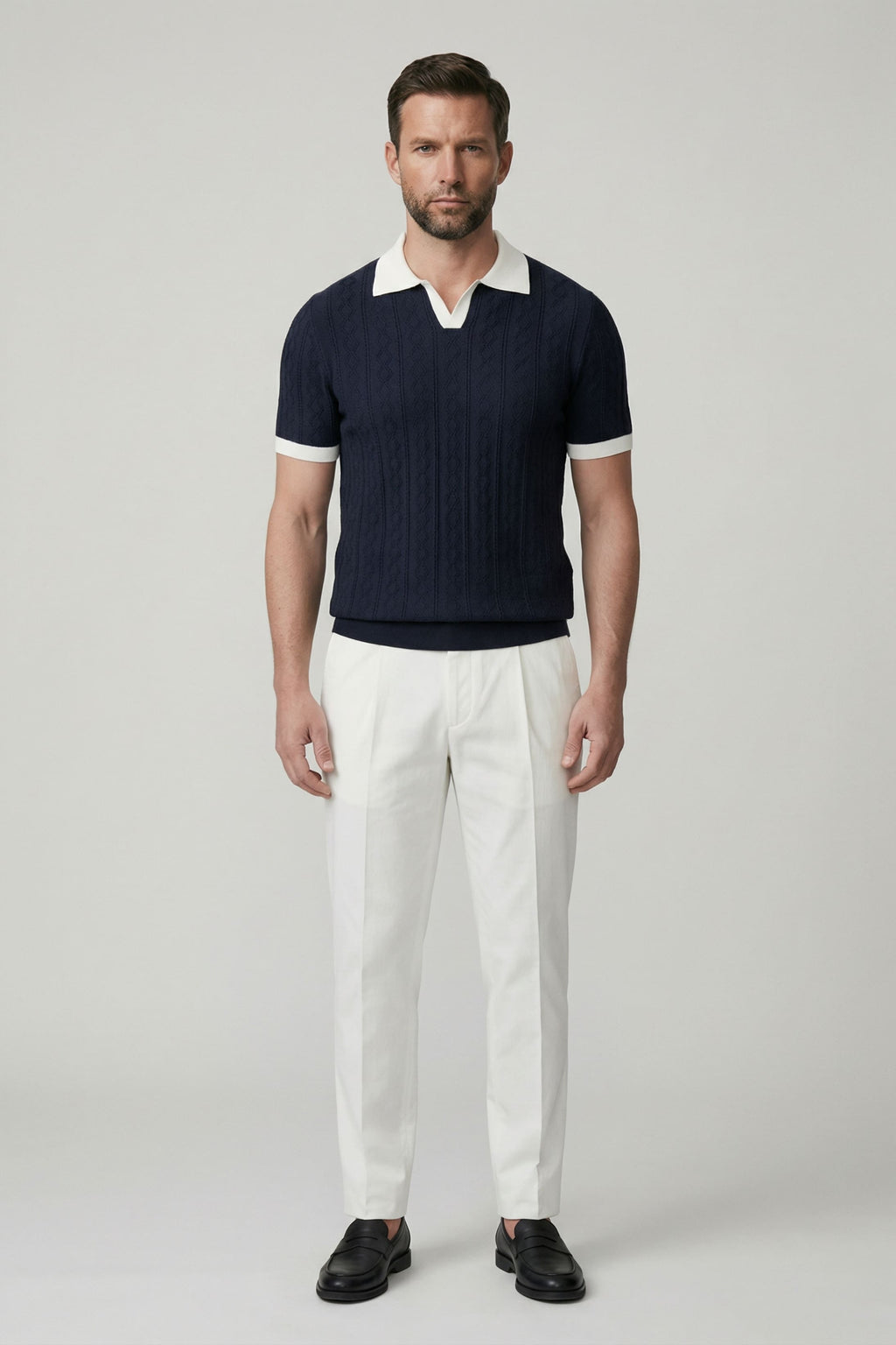 Men's Knit Madrid Polo Shirt | Relvorn
