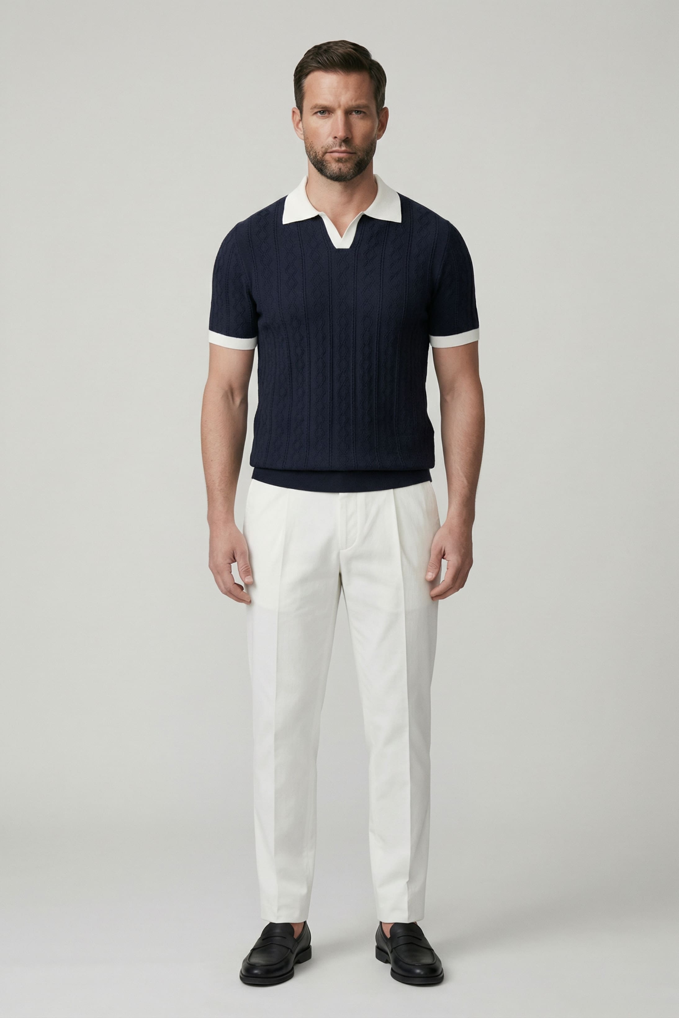 Men's Knit Madrid Polo Shirt | Relvorn