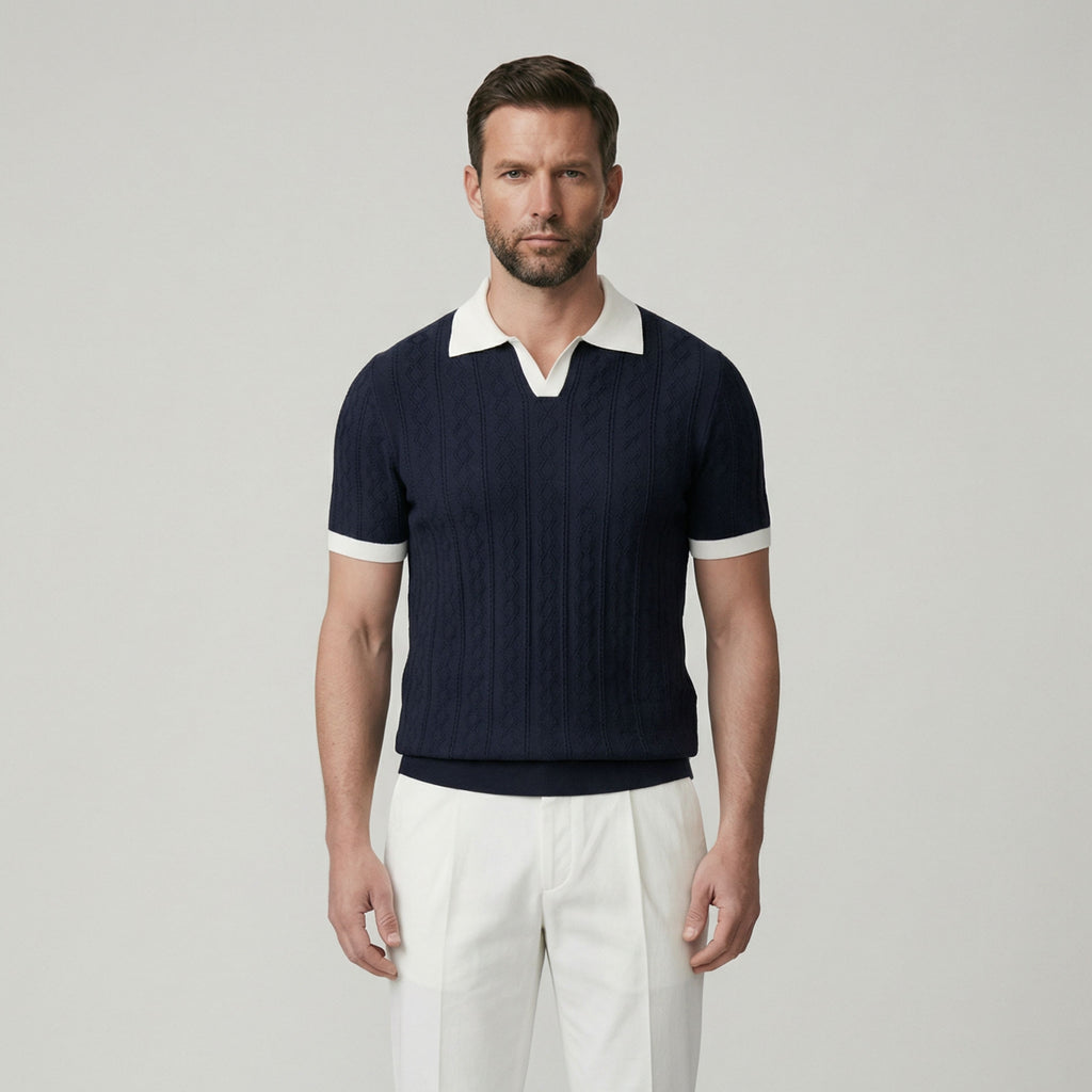 Men's Knit Madrid Polo Shirt | Relvorn
