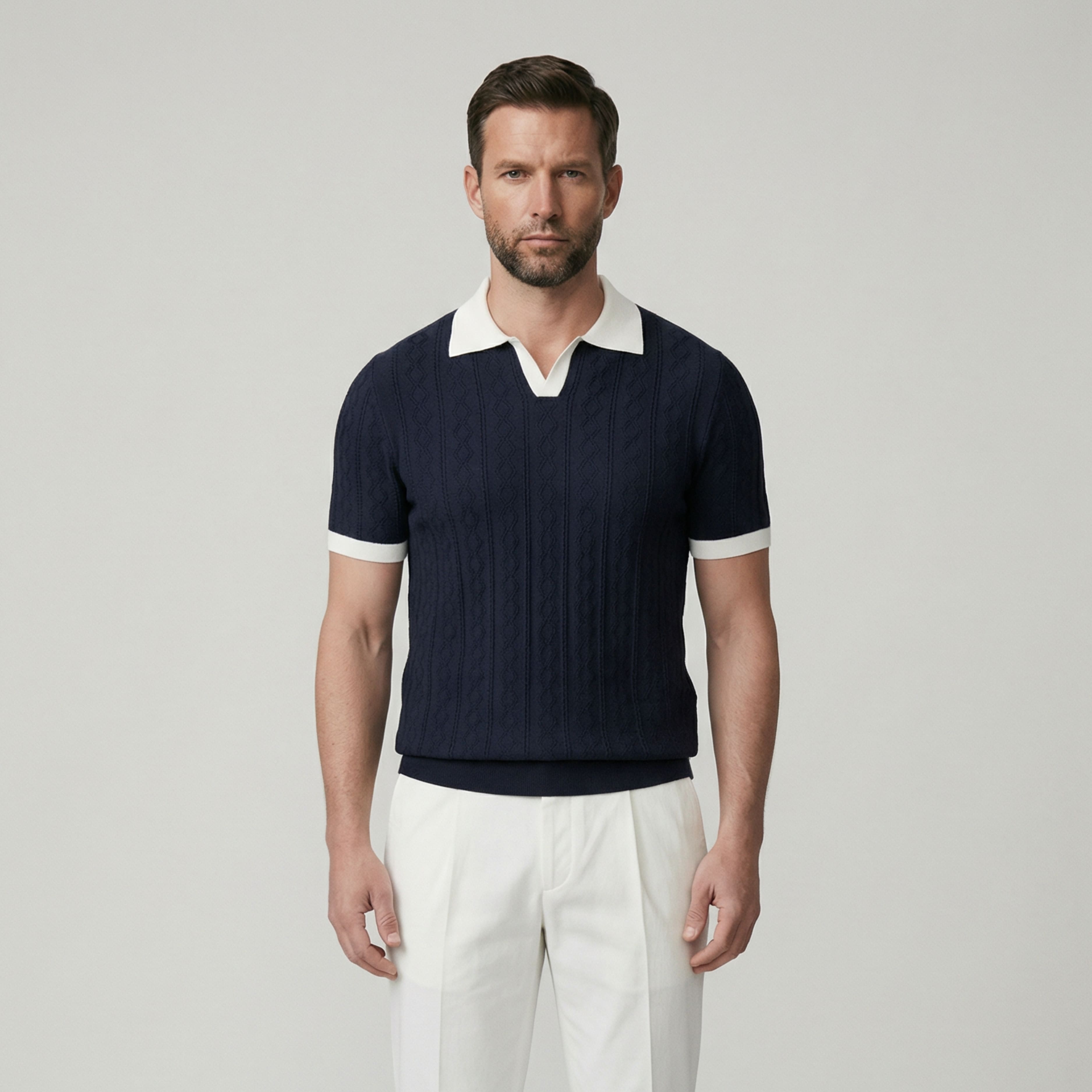 Men's Knit Madrid Polo Shirt | Relvorn