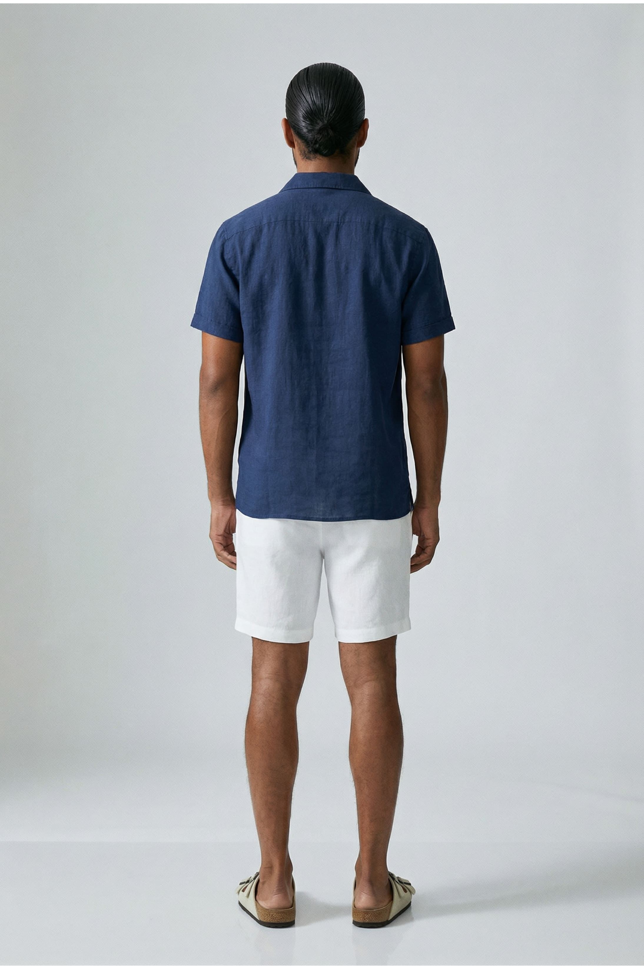 Men's Resort Collar Linen Shirt | Relvorn