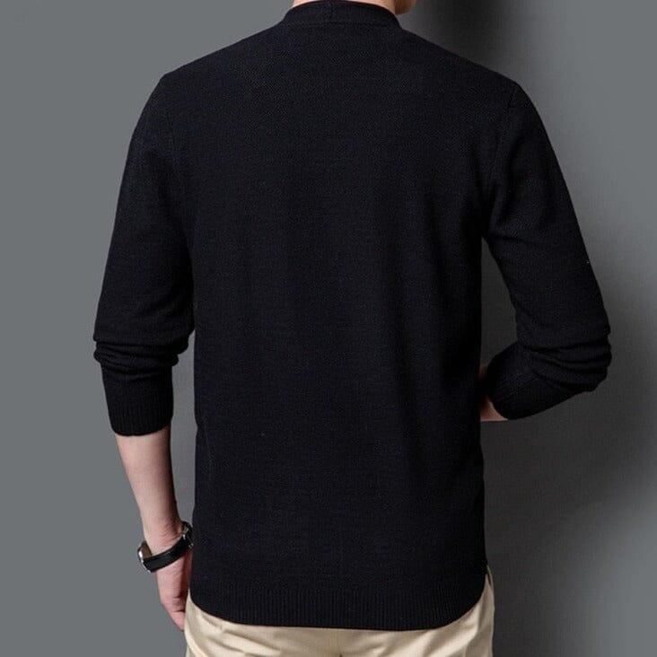 Cardigan Basique en Maille Coupe Droite Homme | Relvorn