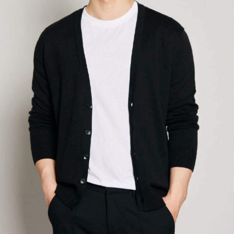 Men's Lightweight Casual V-Neck Cardigan | Relvorn