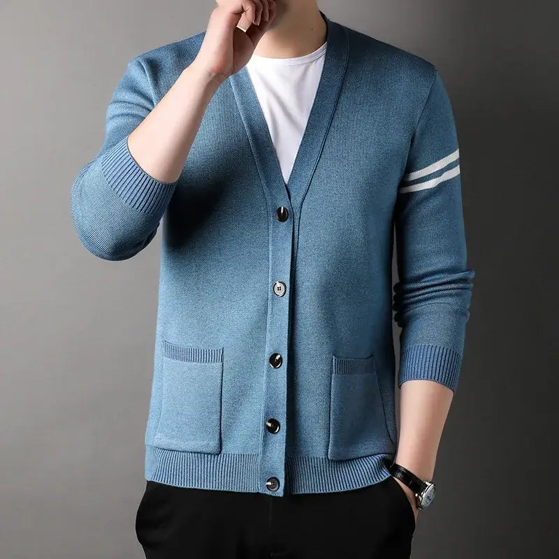 Men's Wool V-Neck Cardigan | Relvorn