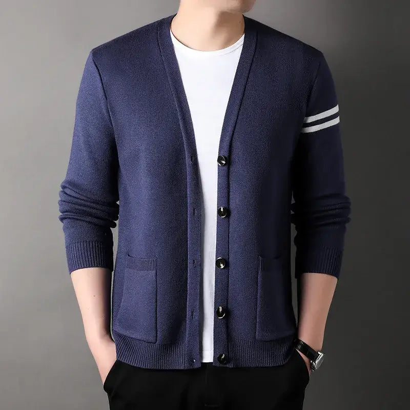 Men's Wool V-Neck Cardigan | Relvorn