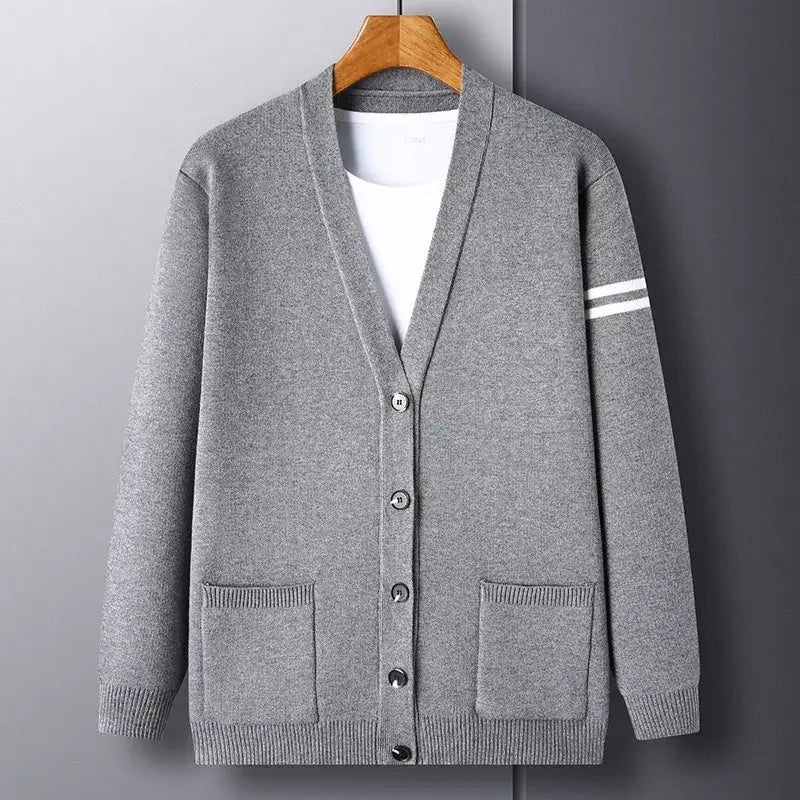 Men's Wool V-Neck Cardigan | Relvorn