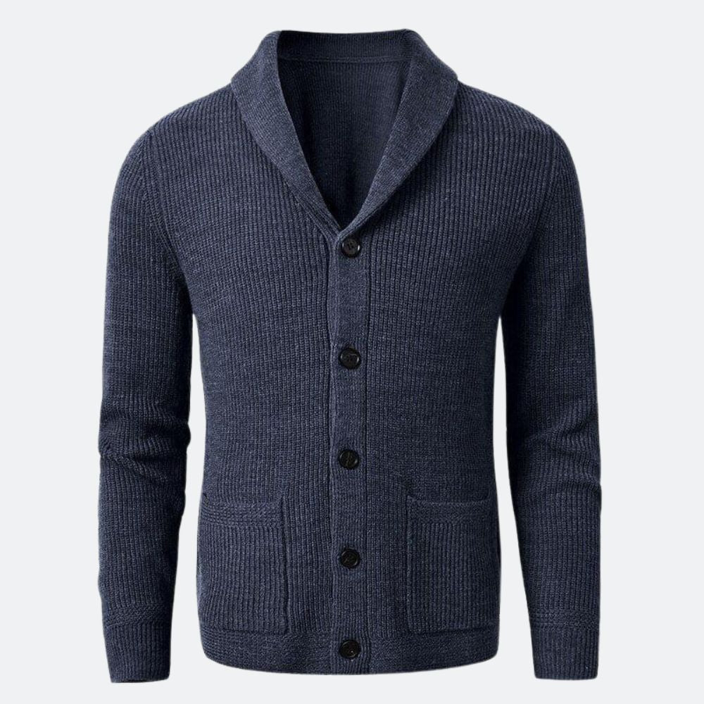 Men's V-neck Merino Wool Cardigan | Relvorn