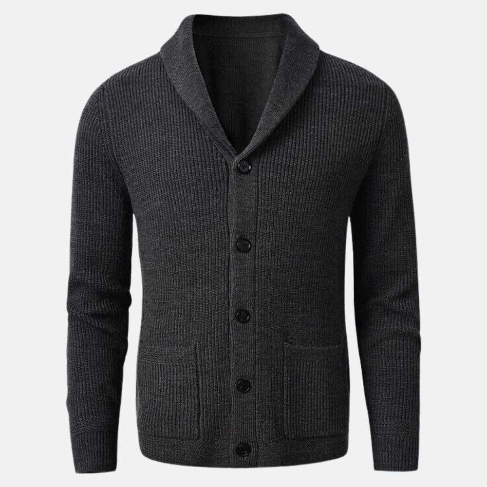 Men's V-neck Merino Wool Cardigan | Relvorn
