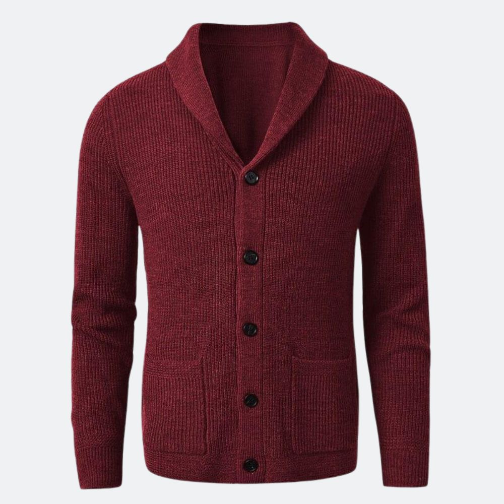 Men's V-neck Merino Wool Cardigan | Relvorn