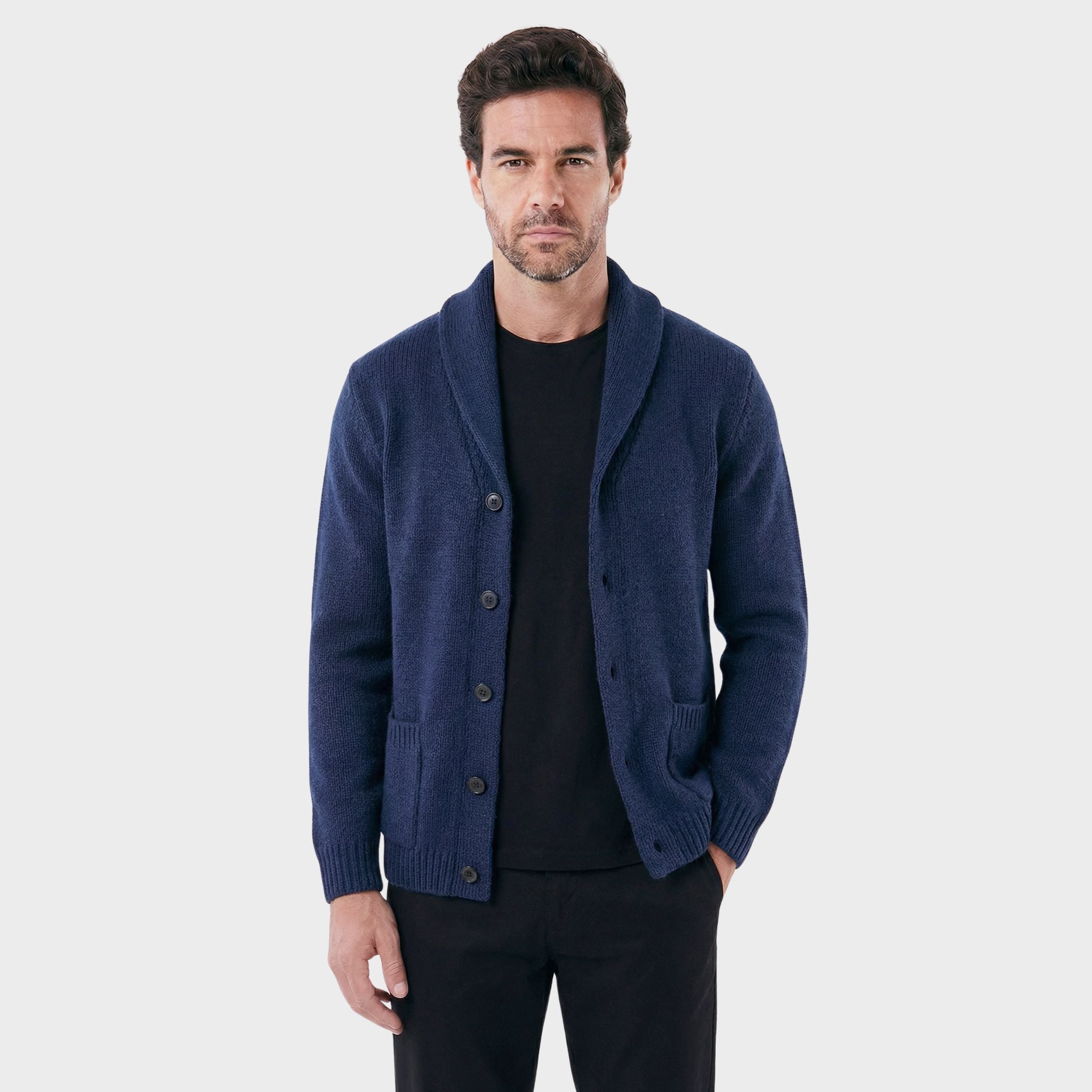 Men's London with Structured Shawl Collar Cardigan | Relvorn