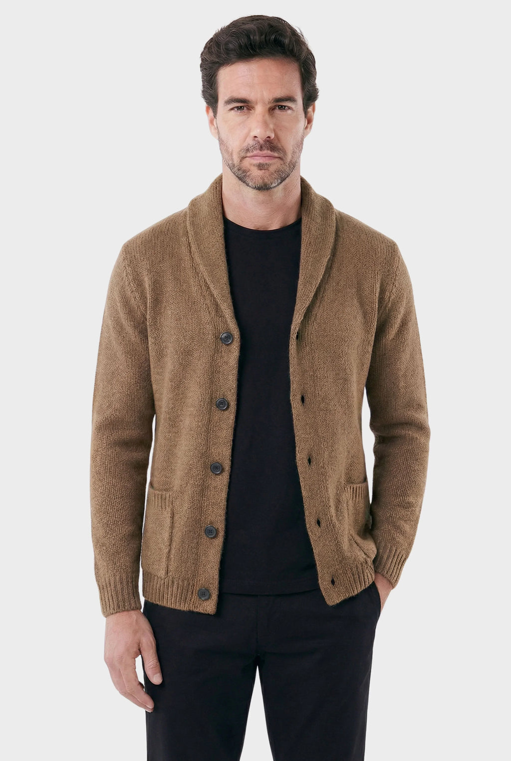 Men's London with Structured Shawl Collar Cardigan | Relvorn