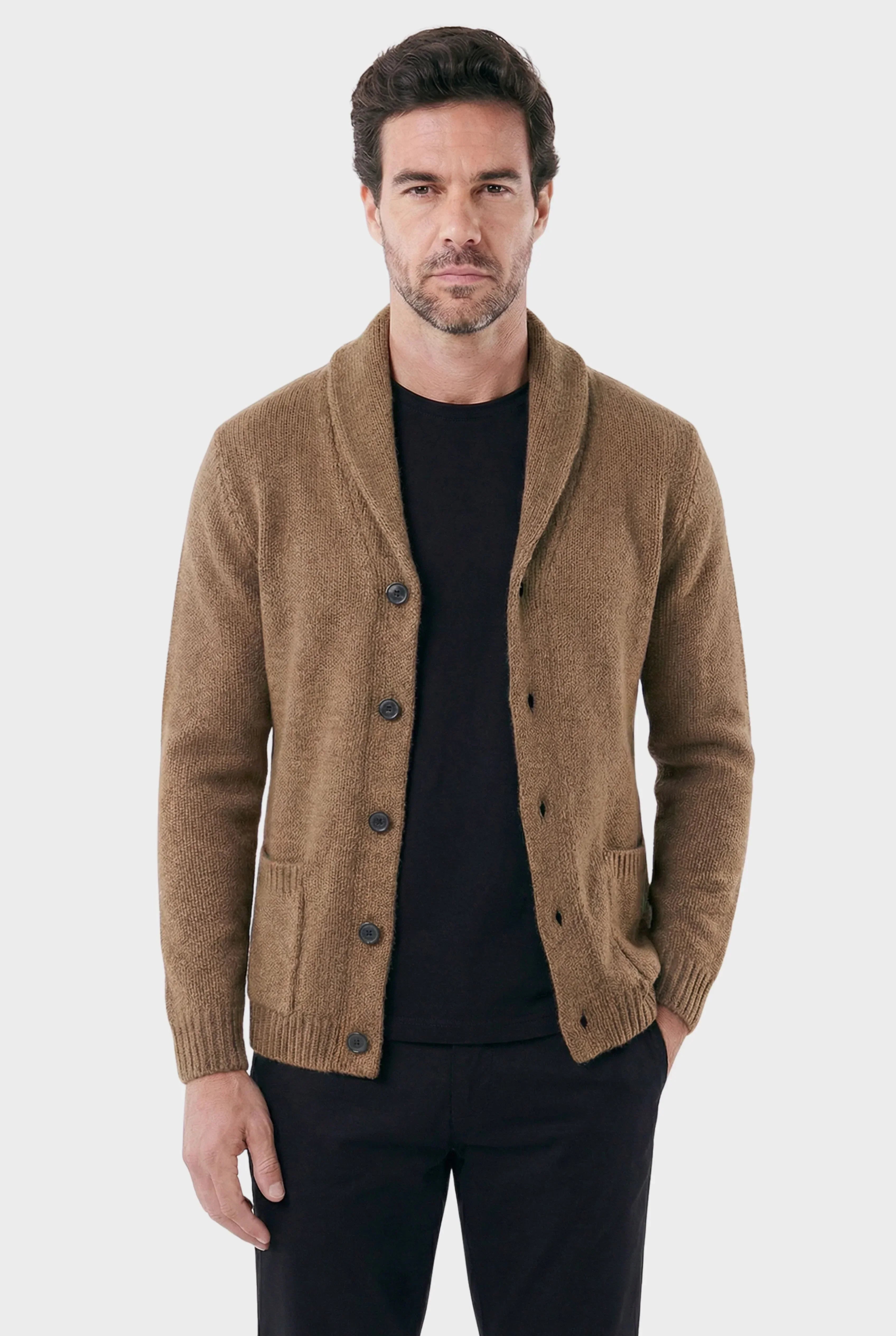 Men's London with Structured Shawl Collar Cardigan | Relvorn
