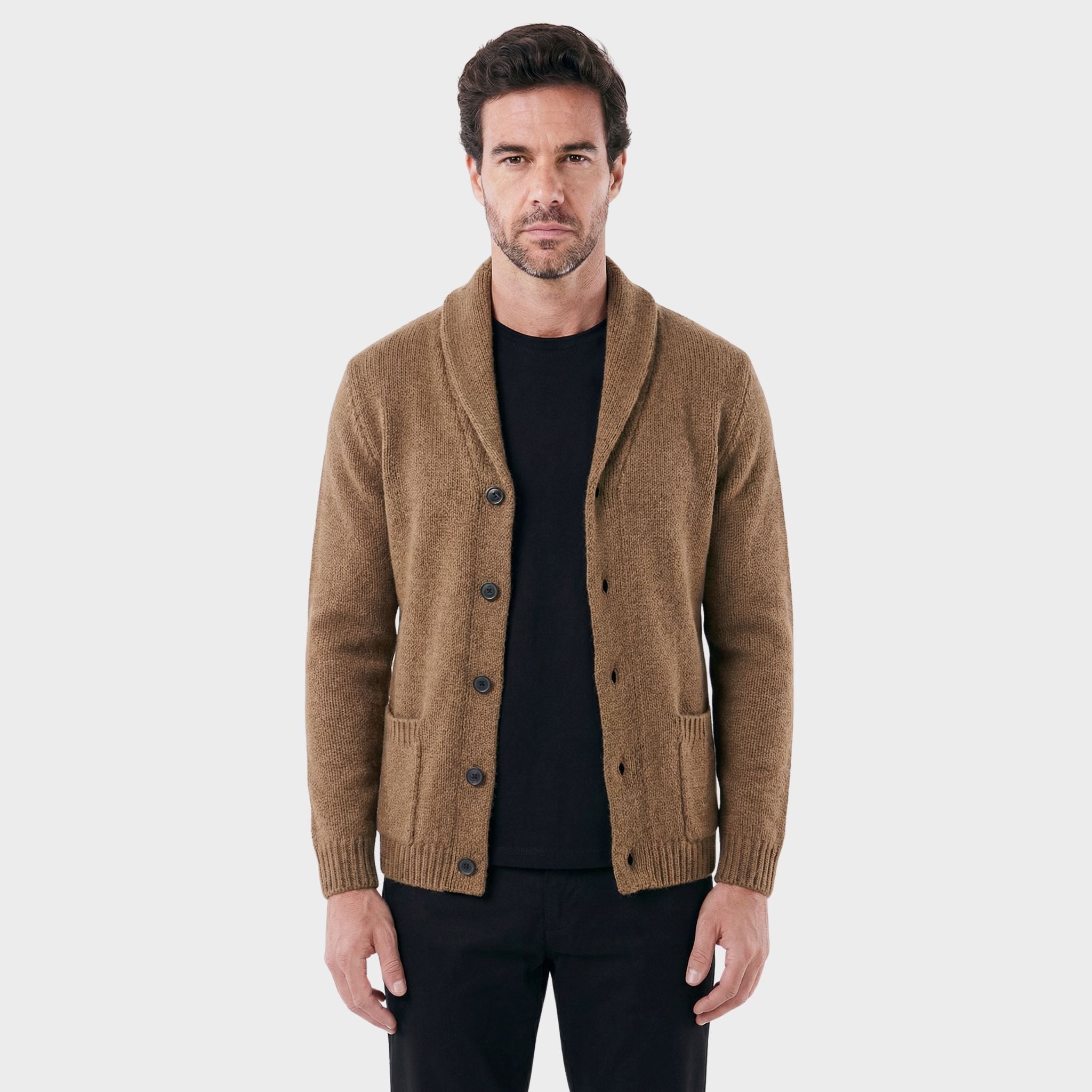 Men's London with Structured Shawl Collar Cardigan | Relvorn