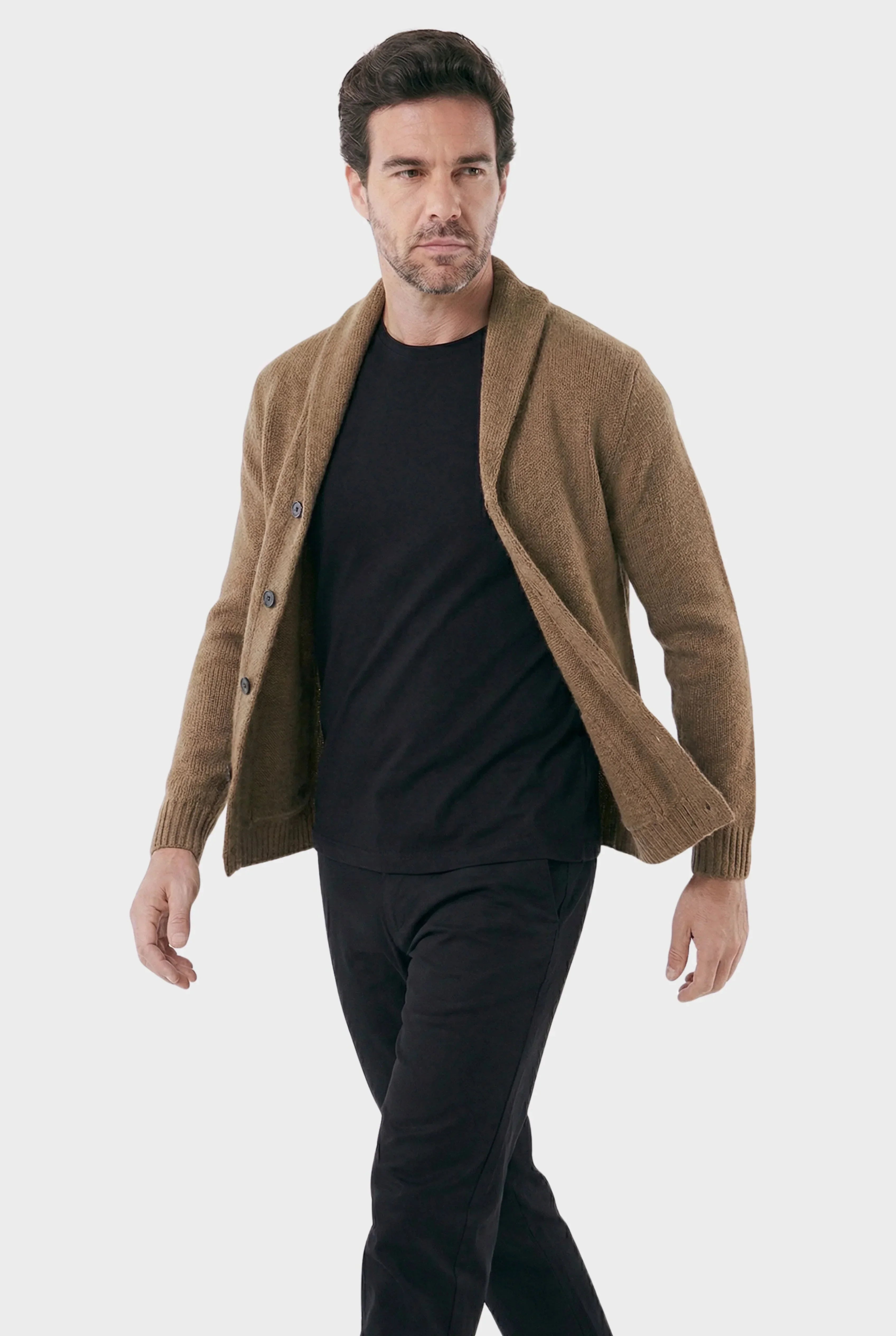 Men's London with Structured Shawl Collar Cardigan | Relvorn