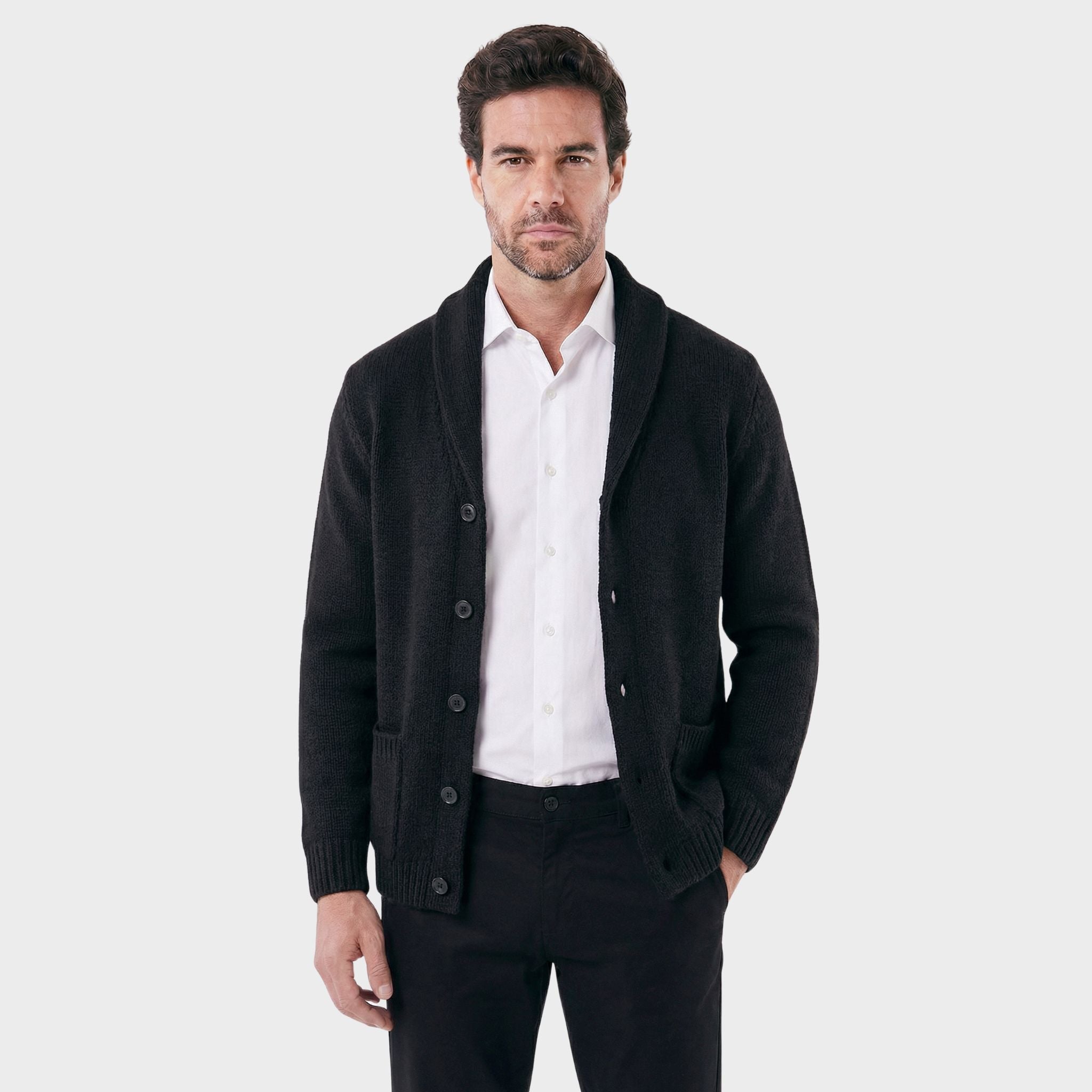 Men's London with Structured Shawl Collar Cardigan | Relvorn