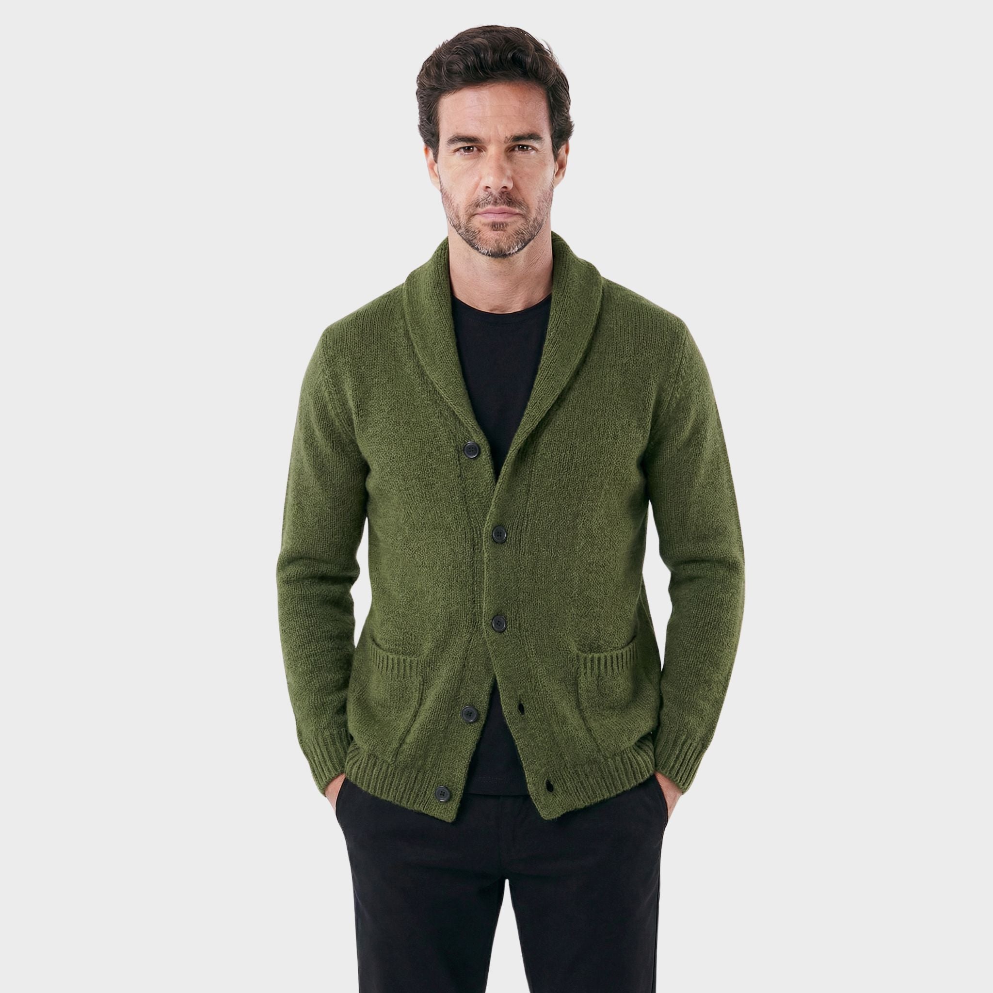 Men's London with Structured Shawl Collar Cardigan | Relvorn